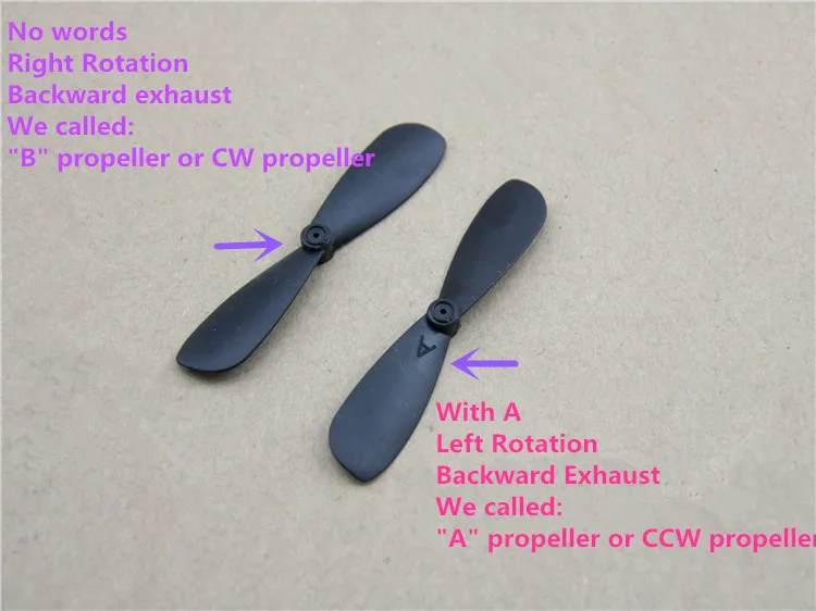 4pcs/lot K408 Mini 45mm CW/CCW Red Black Helicopter Propellers DIY Plastic Model RC Airplane Toys Motor Free Shipping Russia |