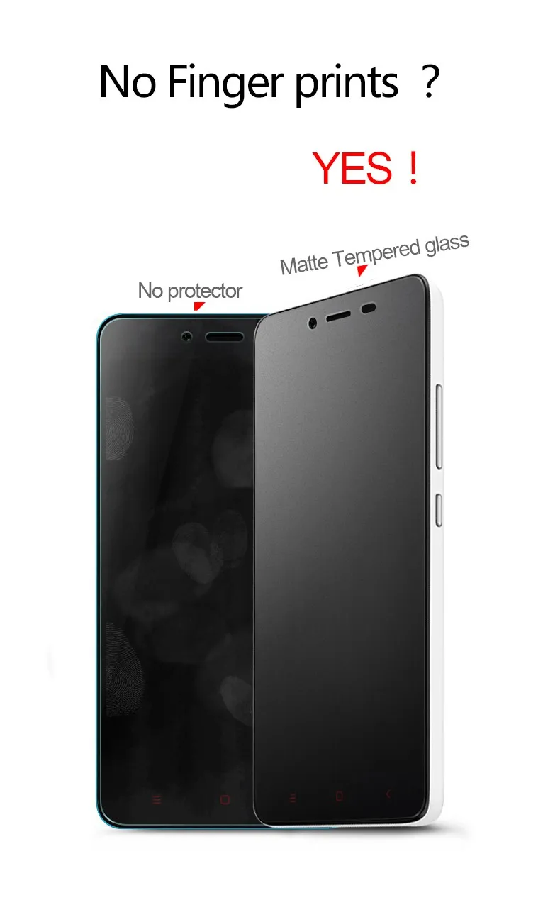Для Xiaomi Redmi Note 2 матовое закаленное стекло Prime Protector HD Clear Frosted Note2 Premium Anti-blue UV Glass Film |