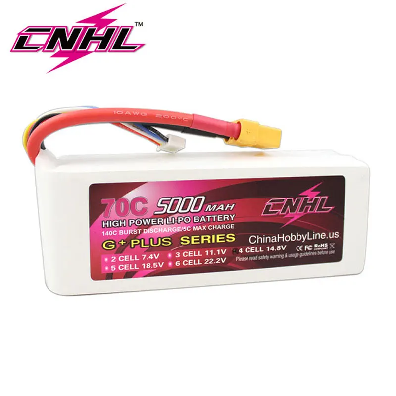 CNHL G + плюс 5000mAh 14 8 V 4S 70C Lipo Батарея для самолета вертолета Jet Edf Speedrun с XT90