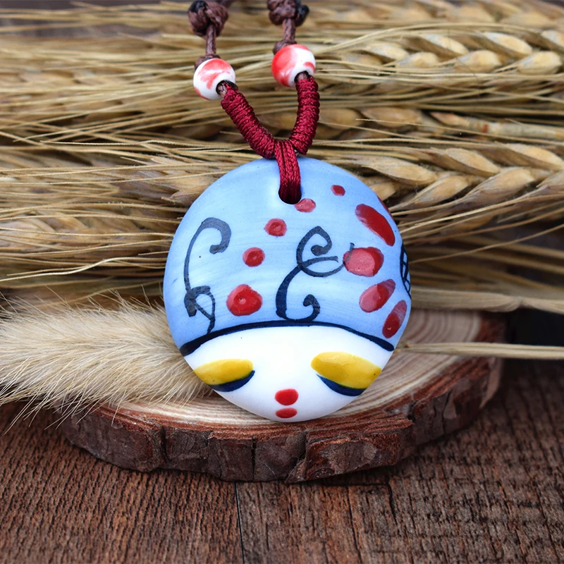 Керамическое ожерелье ручной работы модные ювелирные изделия в китайском стиле