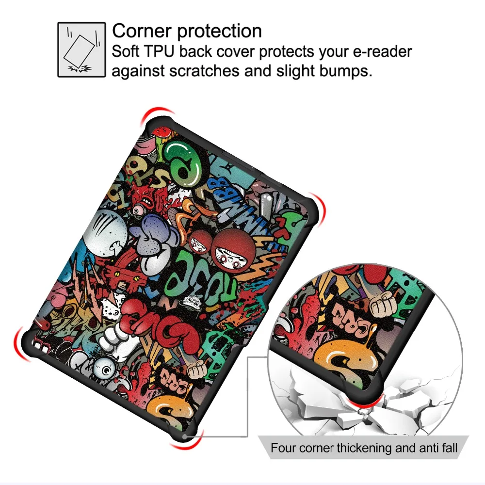 Для Kobo Clara Clear HD Ultra Slim Smart Cover ТПУ кожаный защитный чехол для kobo clara hoesje housse