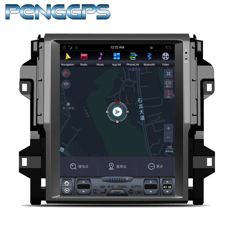 Автомобильный gps навигация DVD для TOYOTA Fortuner /Revo 2016 2019 подходит авто AC стерео 4K 2G + 64G