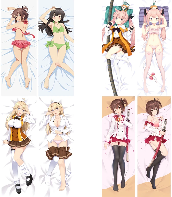 2017 июнь обновление аниме Toji No Miko Kanami Eto Kaoru Mashiko & Ellen Kohagura Dakimakura наволочка для