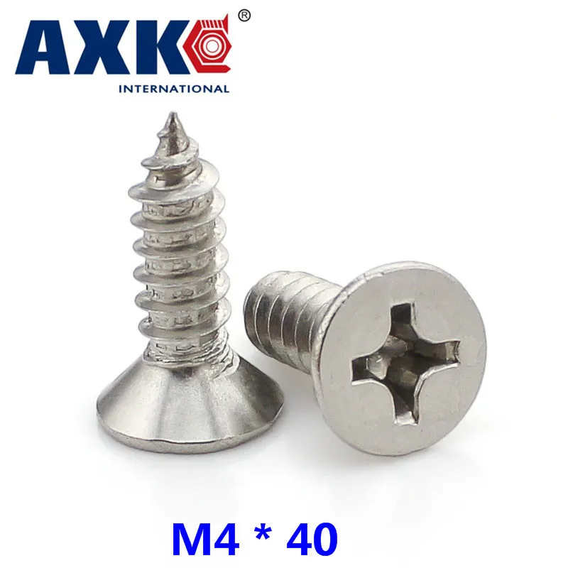 2021 винты для дерева Axk 15 шт. 304 Винты с потайной головкой из нержавеющей
