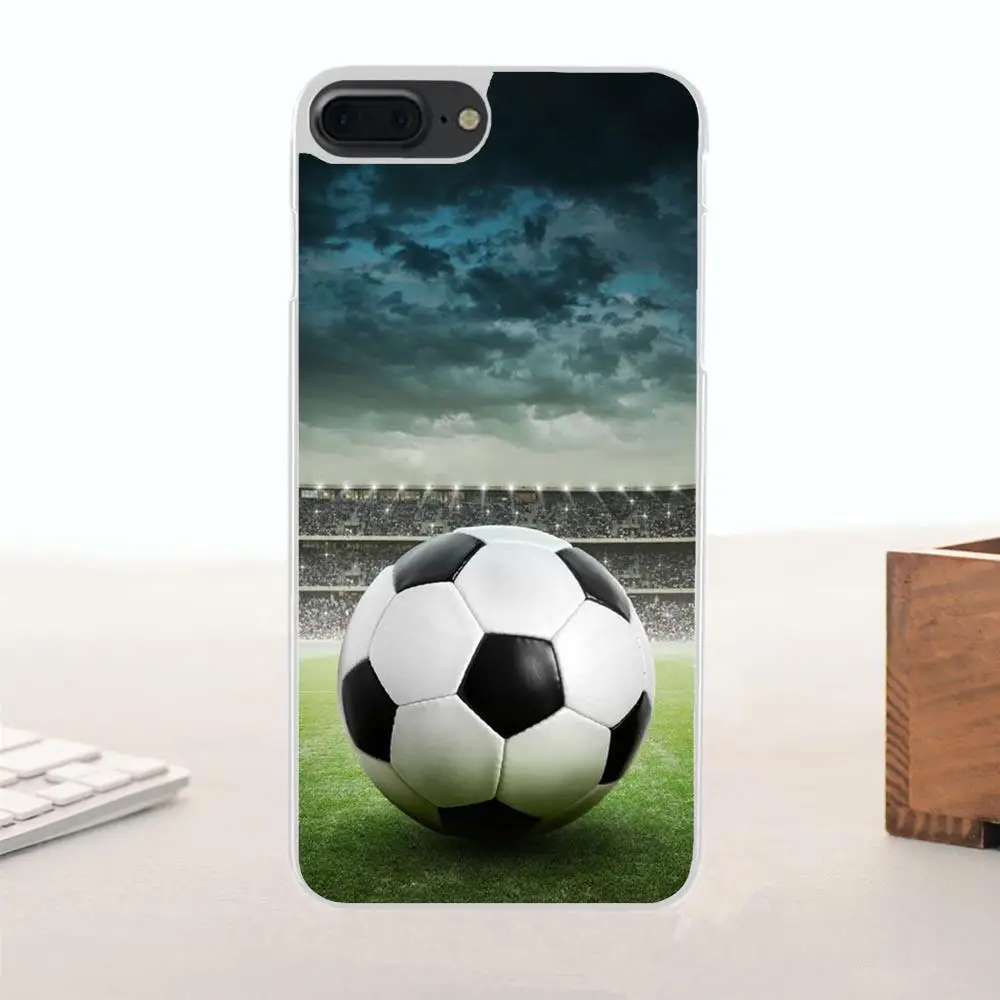 Bixedx Fire футбольный мяч для Apple iPhone 4 4S 5 5C SE 6 6S 7 8 Plus X мягкий модный чехол из ТПУ
