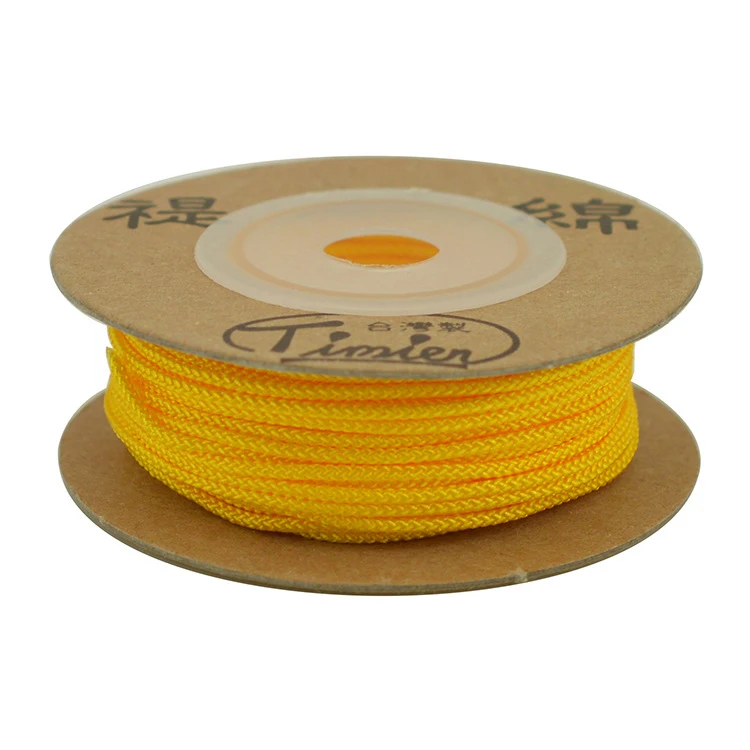 1 мм, 1,5 мм, рулонная веревка, сатиновая веревка, полиэфирные нейлоновые шнуры/шнур, китайский узел, шнур, сделай сам, одежда, посылка, браслет, ювелирное изделие - Цвет: 17