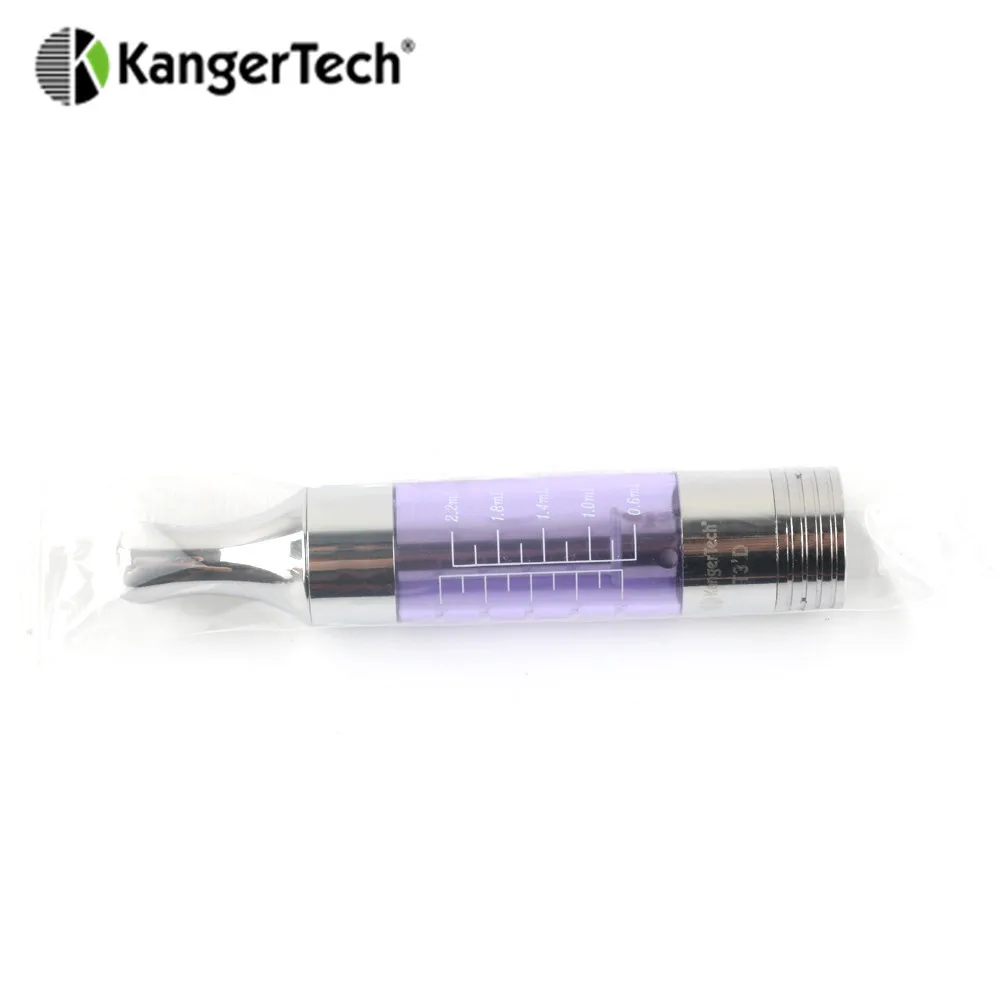5 шт./лот kanger T3D Clearomizer 2.2 мл Ёмкость bdc распылителя с kangertech повышен двойной катушкой