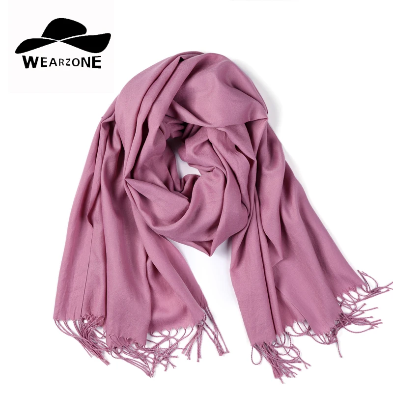 Зимние женские шарфы 2017 кашемировые однотонные длинные шерстяной шарф с