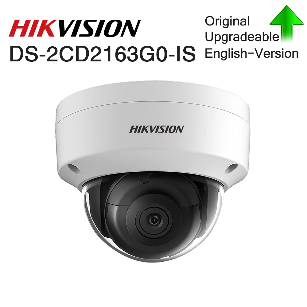 Hikvision Original6mp IP камера DS 2CD2163G0 I IS мини купольная сетевая слот для sd карты поддержка