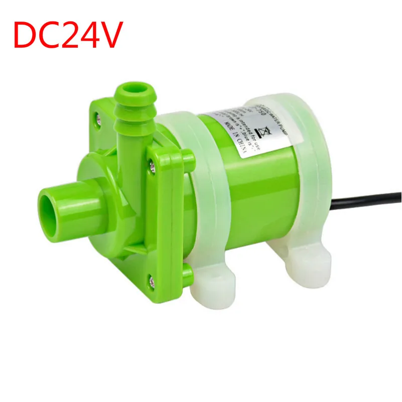 24 В YIMAKER микро Бесщеточный Водяной насос постоянного тока DC12V 24 в бесшумный циркуляционный насос на солнечной энергии для дайвинга, насос с высоким подъемом, 7 метров - Напряжение: 24 В