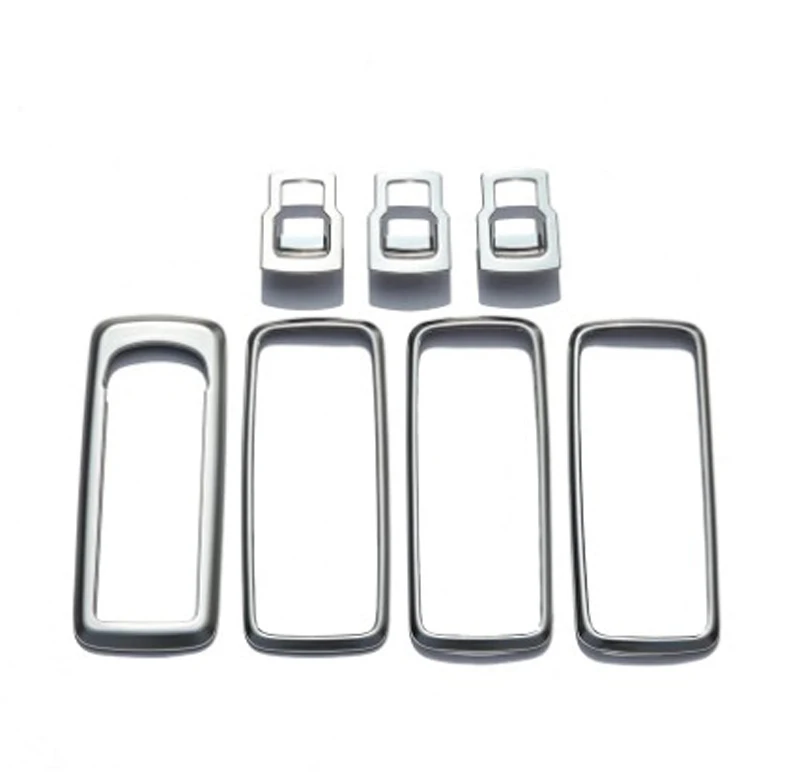 7 pcs Хромированная накладка на дверь и окно для Range Rover Sport 2010-2013 для Land Rover Discovery 4 2009- аксессуар для автомобиля - Название цвета: 7 pcs