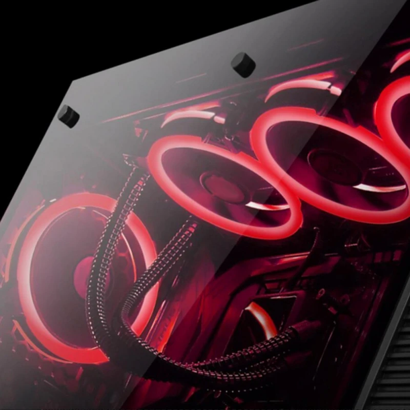 Красочные 120 мм LED ультра тихий компьютер PC чехол вентилятор 15 светодиодов 12 В с
