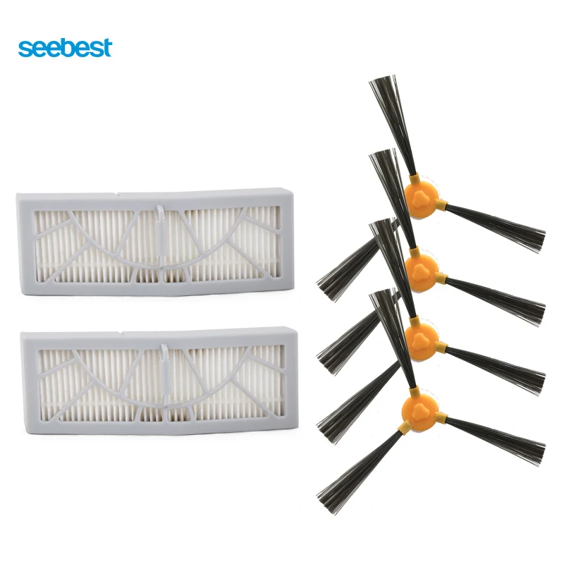 Seebest E620/E630 Robot Запчасти для пылесоса Filter 2 шт. и боковая щетка 4 замены|side brush|vacuum cleaner