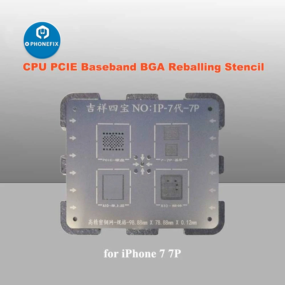 Трафарет WL BGA для реболлинга комплект iPhone 5S 6 6P 6S 7 NAND Flash CPU Baseband IC трафареты пайки