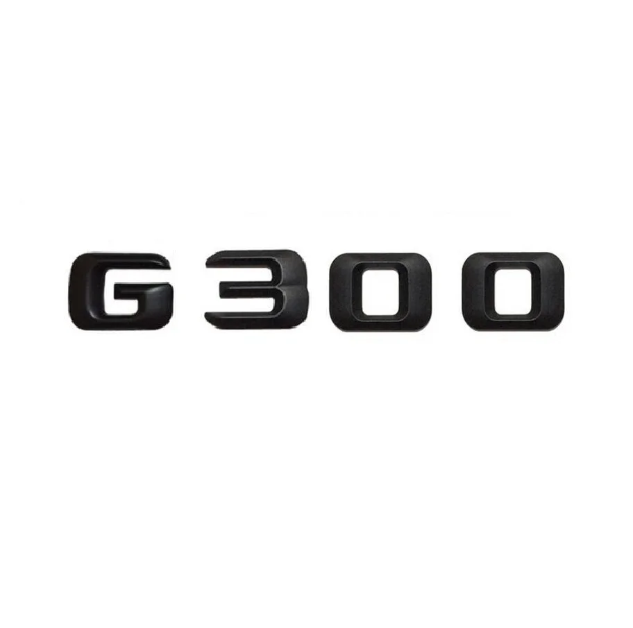 

ABS Matt Black " G 300 " Trunk Rear Letters Words Number Badge Emblem Decal Sticker for Mercedes Benz G Class G300