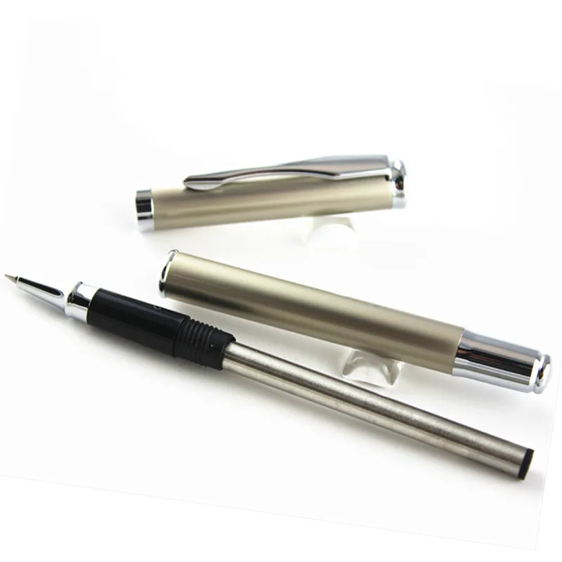 

high quality writing gel pen stationery school office supplies Luxury metal roller ball pen refill for gift Without Pencil Box
