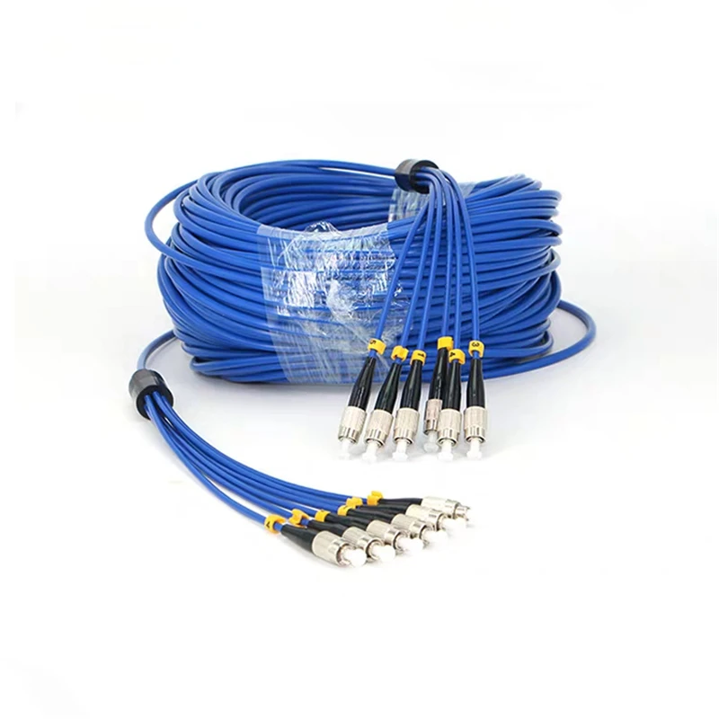 5mtr 6 ядер бронированные волокна patchcords SC LC FC ST UPC APC Singlemode волокон бронированный
