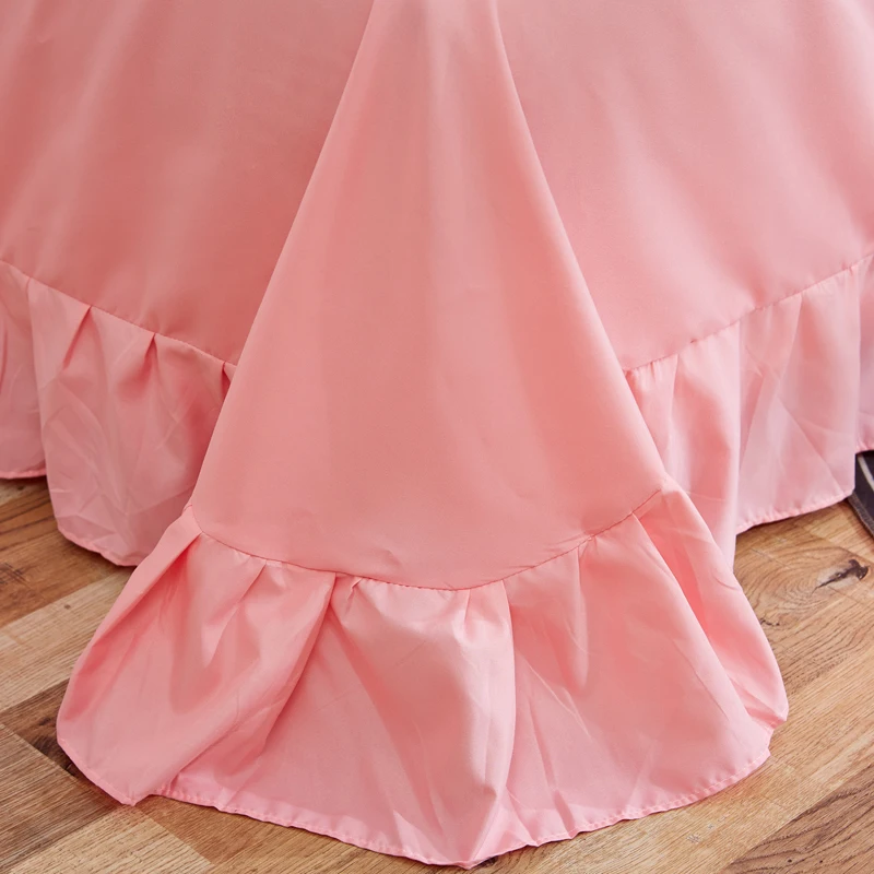 Набор постельного белья с оборками пододеяльник наволочки плоская подогнанная