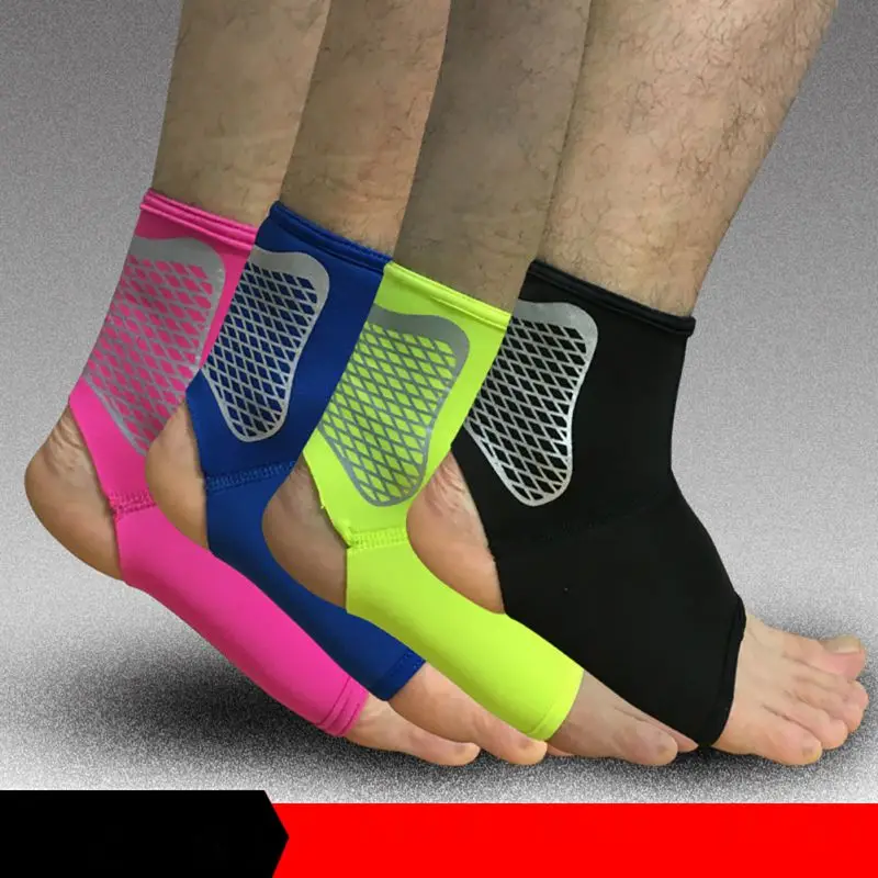 

2017 New High Elastic Protect Ankle Safety Equipment Sports Running Basketball Ankle Brace 1 Pair Sport Ankle Support