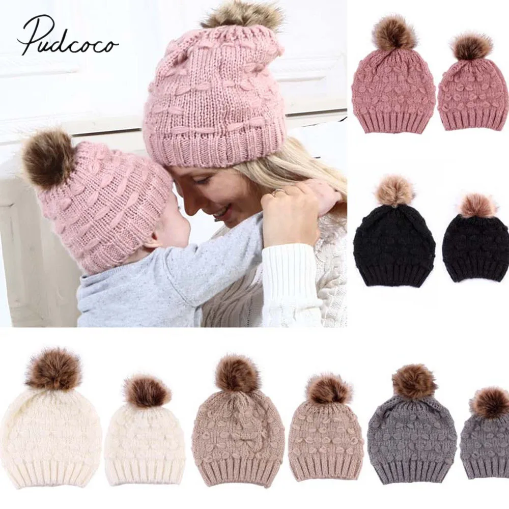 Новинка 2018 вязаная шапка Mom Beanie Кепка для новорожденных однотонная хлопковая