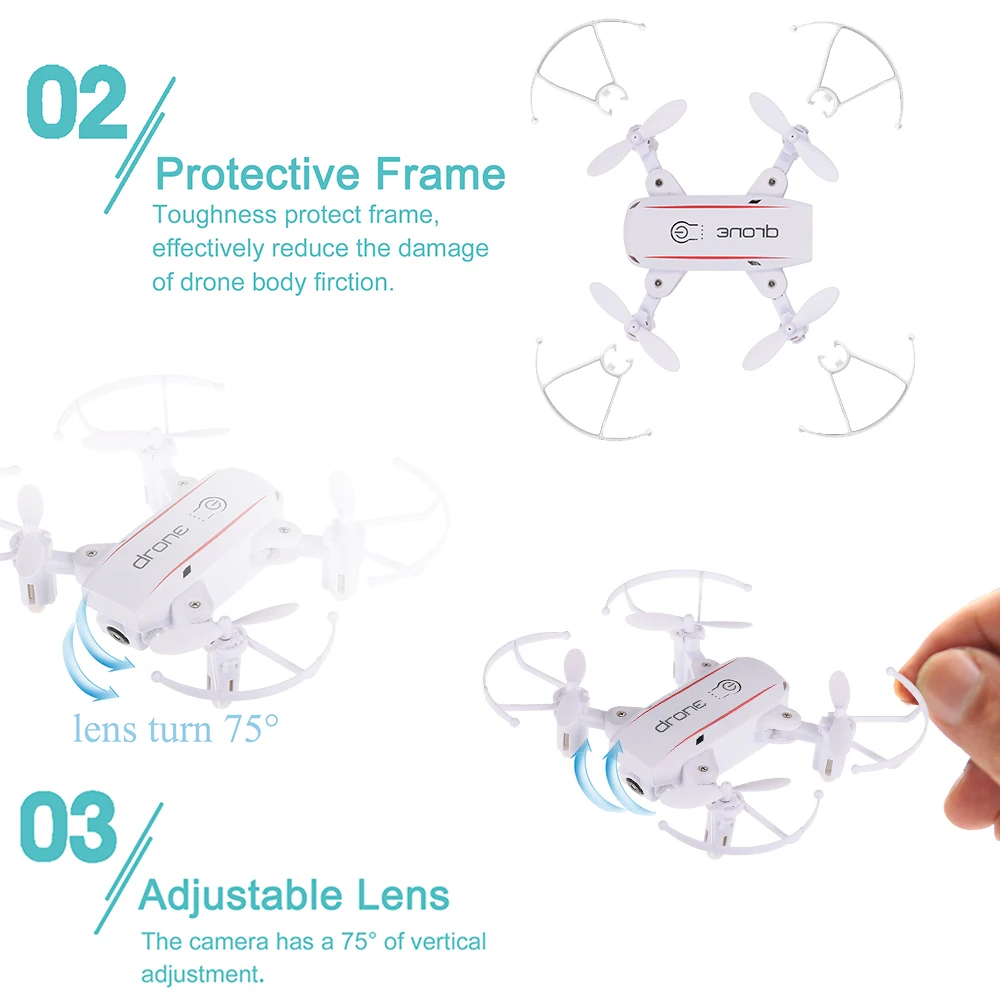 Linxtech IN1601 Wifi FPV мини-Дрон с камерой вертолет удержание высоты Радиоуправляемый Дрон Квадрокоптер складной Дрон игрушки подарок для детей