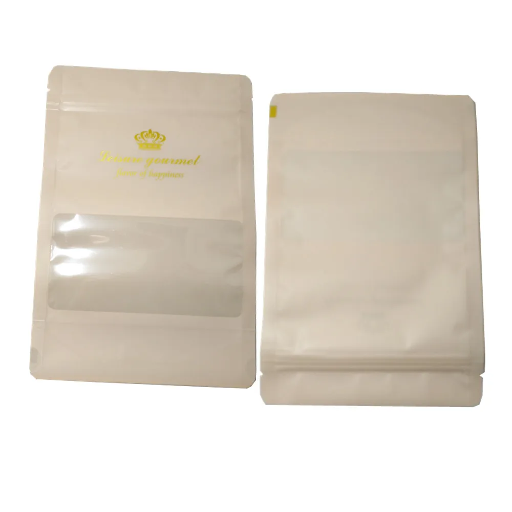 30 шт стоьте вверх пластичный замок молнии мешок для хранения еды с окном само