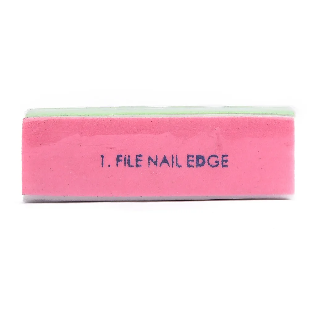 

ROSALIND Square Shape Nail Art Sanding File Tips Polish Buffer Block Shiner File 4 Sides Use Nail Polisher Manicure Tools