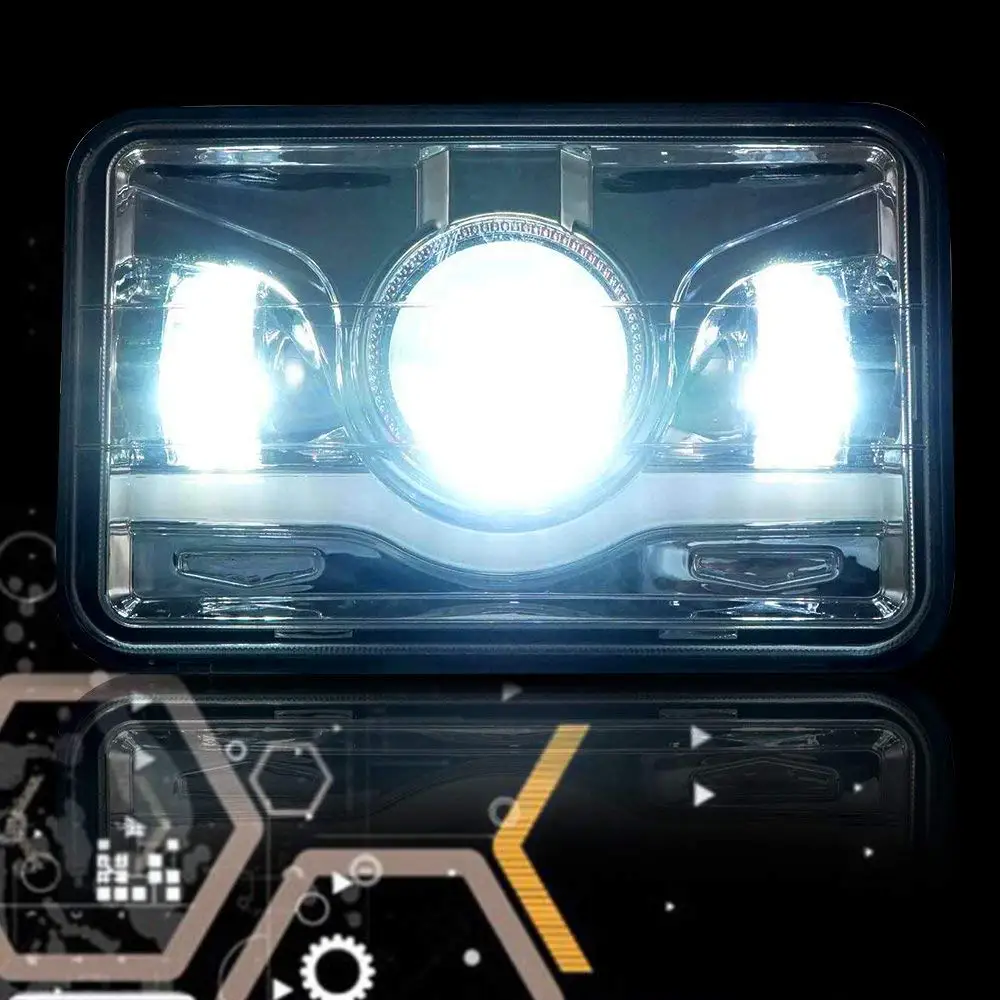 4x6 &quotLED H4 прожекторная фара для Honda XR650 XR250 XR400 Suzuki Светодиодная лампа