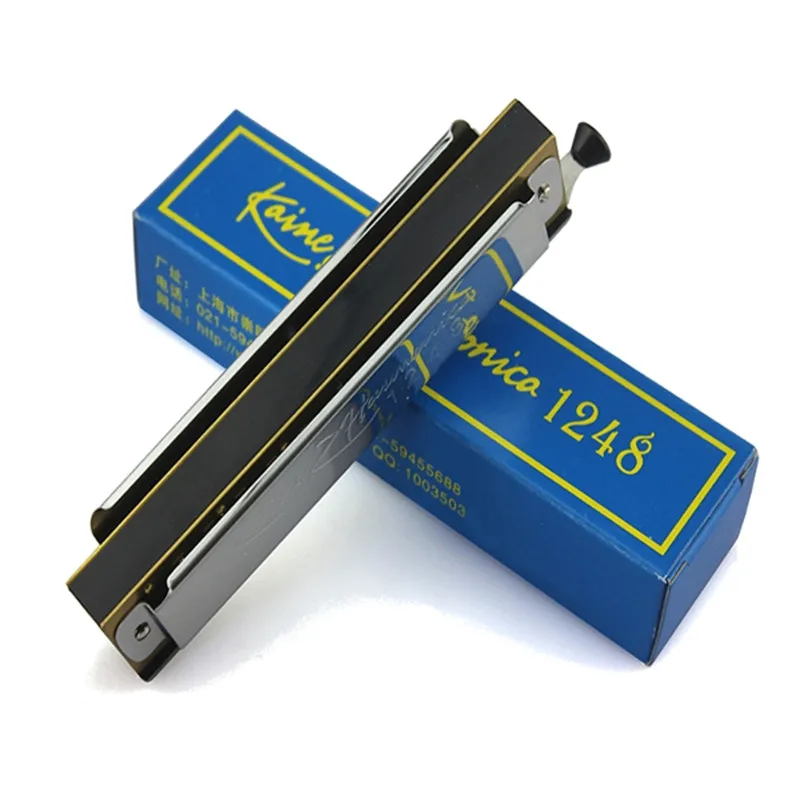 

New 12 Holes 48 Tones C Key Chromatic Harmonica For Beginners Musical Woodwind Instruments Lovers Gifts High Quality