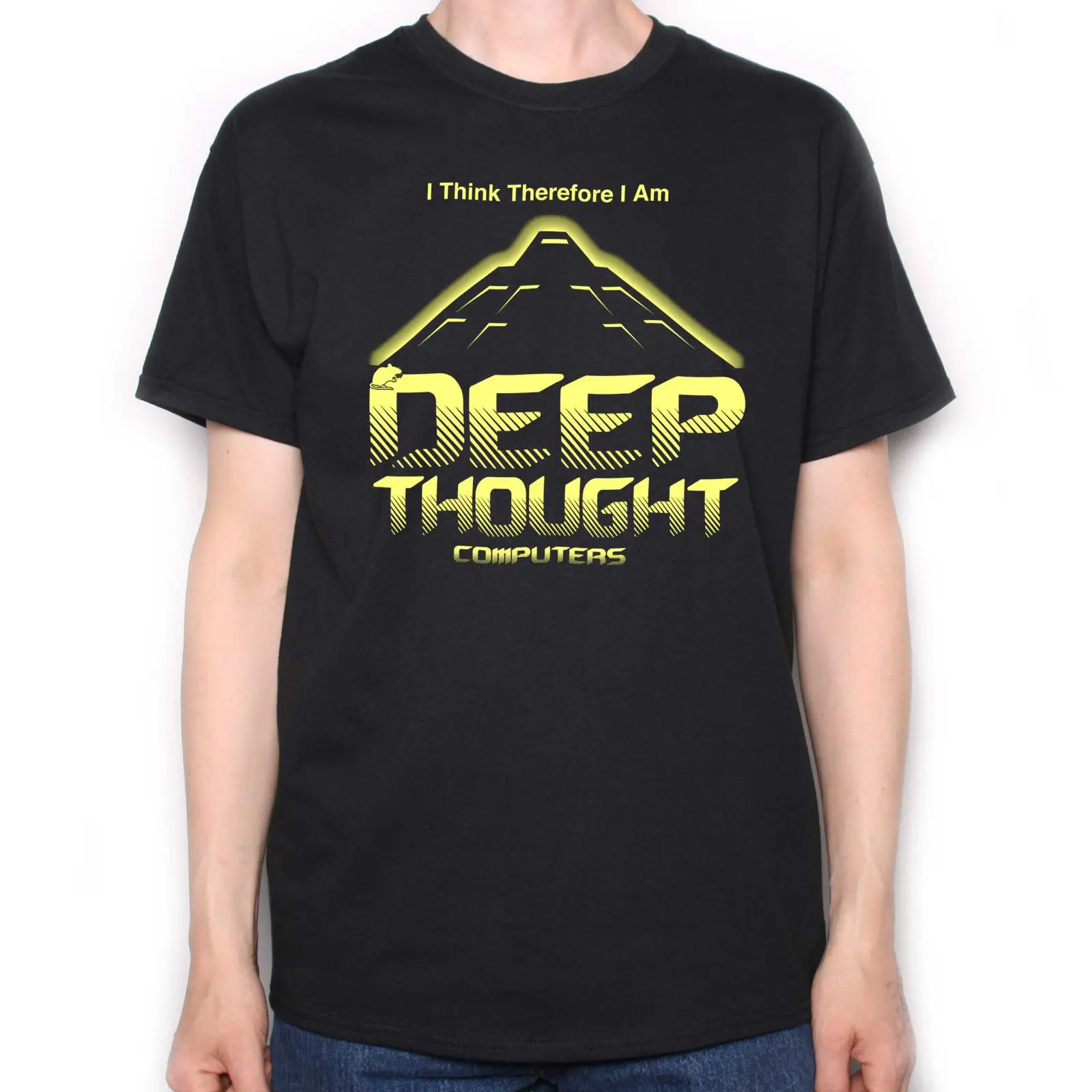 Вдохновленный Hitchhikers Guide To The Galaxy t shirt летняя футболка с круглым вырезом и