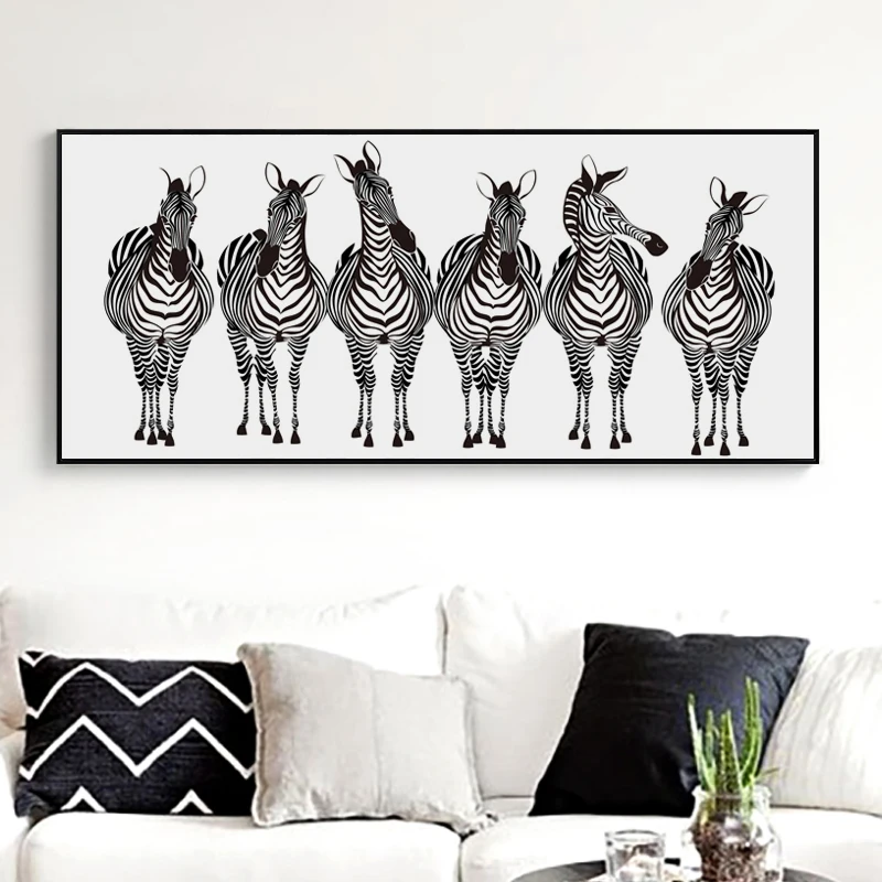 Картина постер с изображением зебры на стену 07 г|picture wall|print posterart painting |