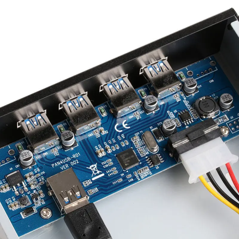 PCI Express 4 порта USB 3 0 E адаптер для карты 5 25 &quotПередняя панель расширения Bay #233501|4 port