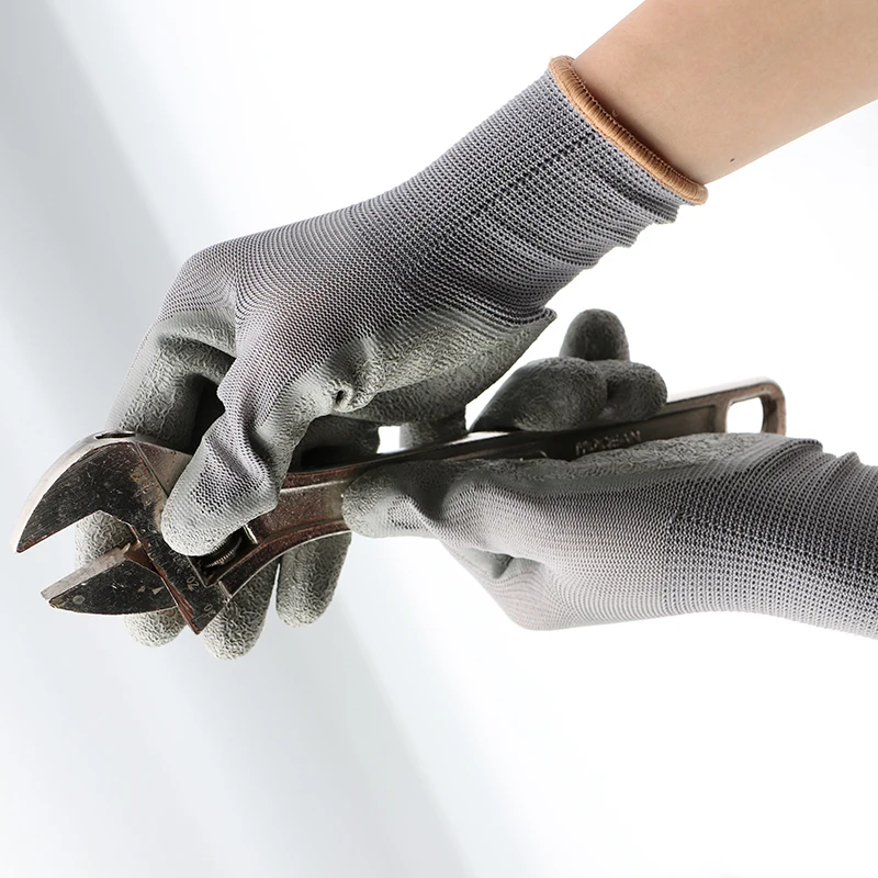 1 пара нейлоновых трикотажных клеевых перчаток для защиты от морщин садовник