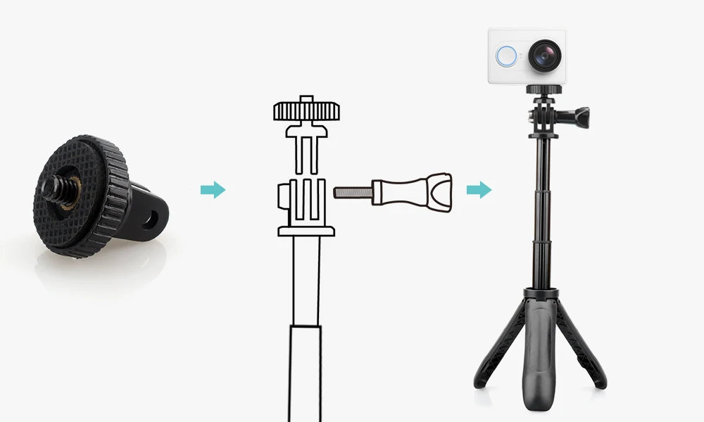 Vamson выдвижная ручка штатива Карманный Полюс Мини селфи палка для Gopro Hero 8 7 6 5 для мобильного телефона для Xiaomi yi VP421