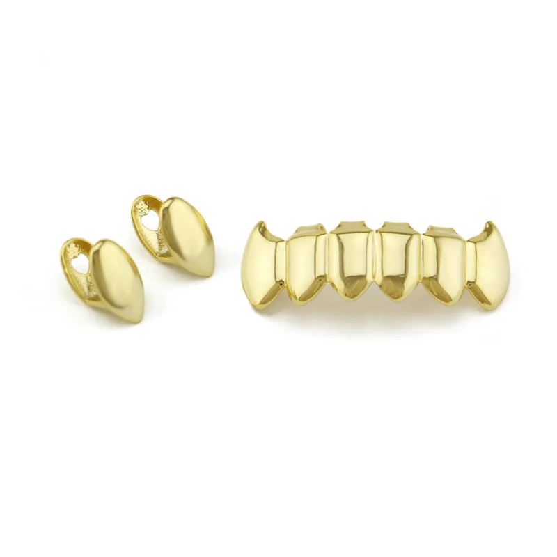 Mainlead 3 шт. сделай сам зуб Grillz Vampire Fang Grills панк золотые зубные грили
