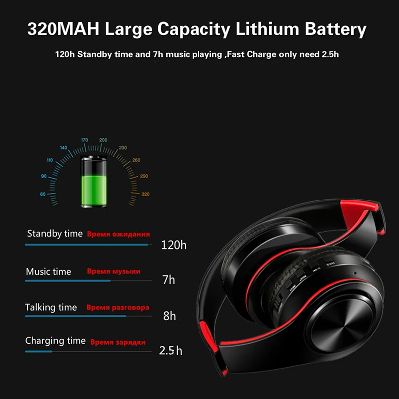 Беспроводной Bluetooth наушники С микрофоном телефонов Игровые для компьютера