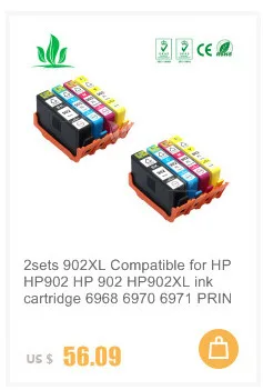 20 шт 902XL для hp 902 902 совместимые чернильные картриджи для hp принтеры Officejet Pro 6950 6958 6954 6960 6962 принтер