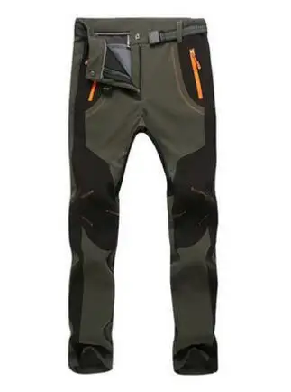 

2019 New Winter Men Women Hiking Pants Trouser Outdoor Softshell Trousers Waterproof Windproof Thermal for Camping Ski Climbing