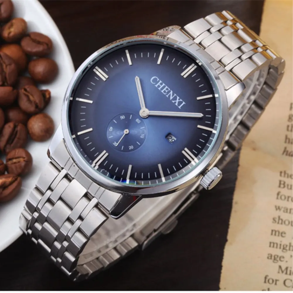 Мужские часы ведущей марки CHENXI мужские со стальным браслетом высококачественные