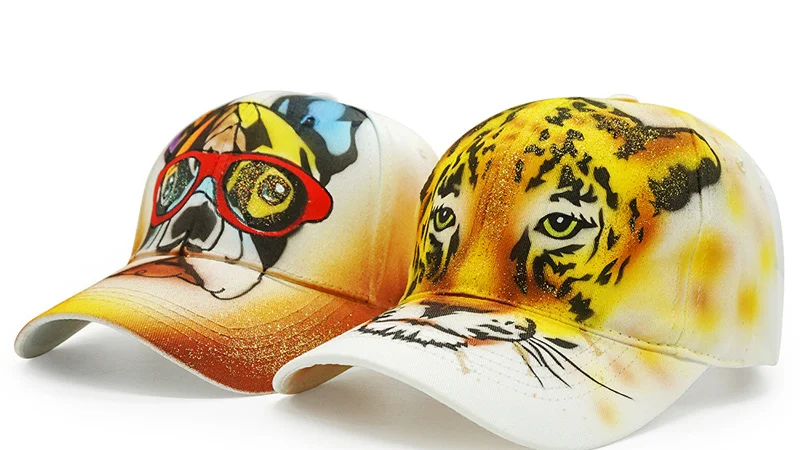 Новое поступление бейсболка с граффити женские летние бейсболки с животными хип хоп папа Регулируемый головной убор унисекс бейсболка с мультипликацией шляпы Casquette