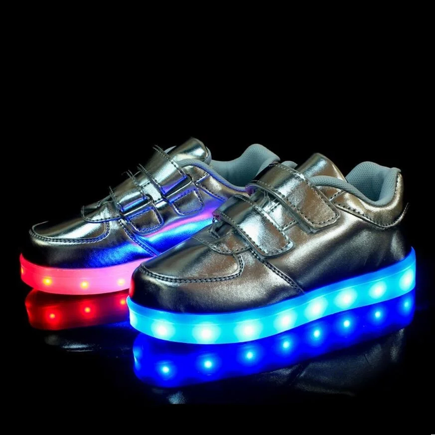 2017 Горячая Распродажа Детские светодио дный кроссовки светодиодные