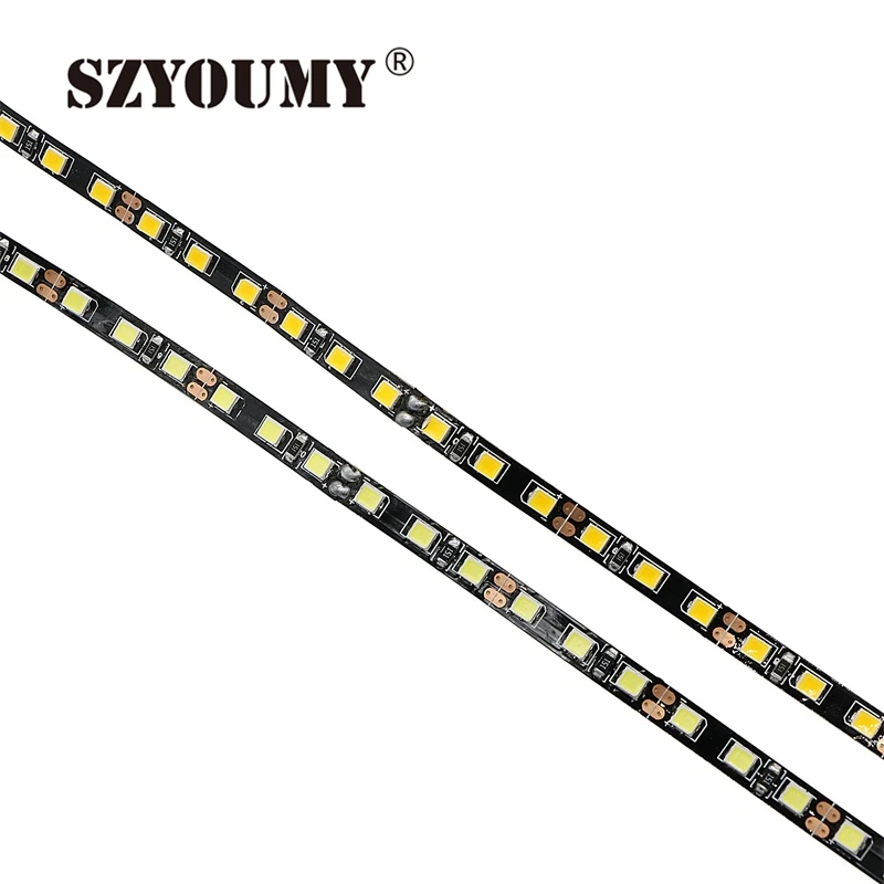 SZYOUMY DHL Free 500 м/лот черная печатная плата тонкая 5 мм ширина 120 светодиодов/м 12 В SMD 2835