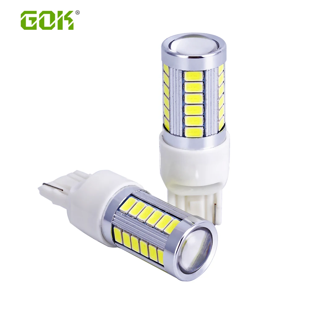 50 шт. водить автомобиль T20 led 7440 7443 WY21W 33smd 5730 5630 резервная светильник авто тормоз