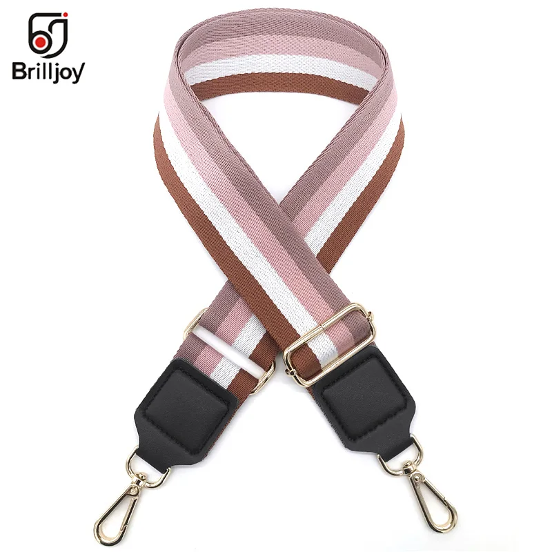 Brilljoy Wide Shoulder Straps Bags Belt Ribbon Woven Design Strap for Handbag Adjustable Messenger Tape Bag Handle Accessories