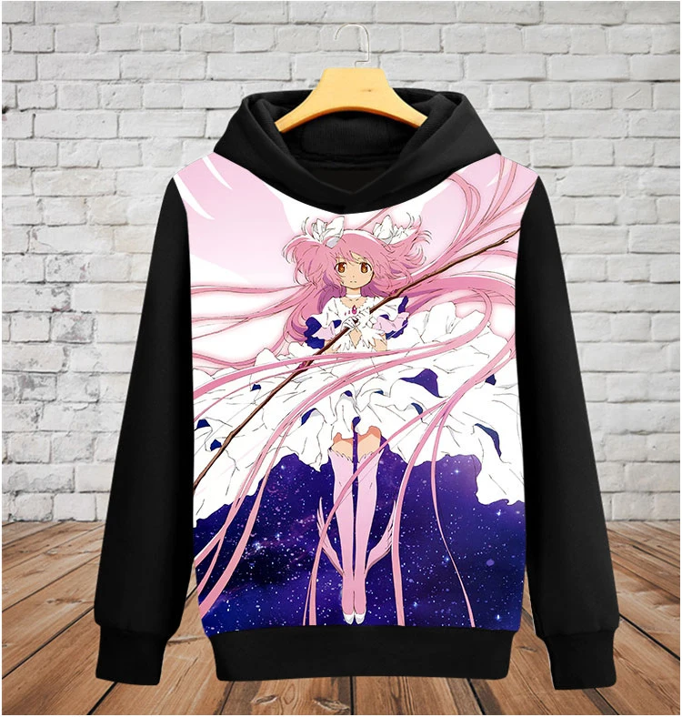 Аниме Puella Magi Madoka Magica Волшебная Девушка Толстовка Топы для женщин мужчин