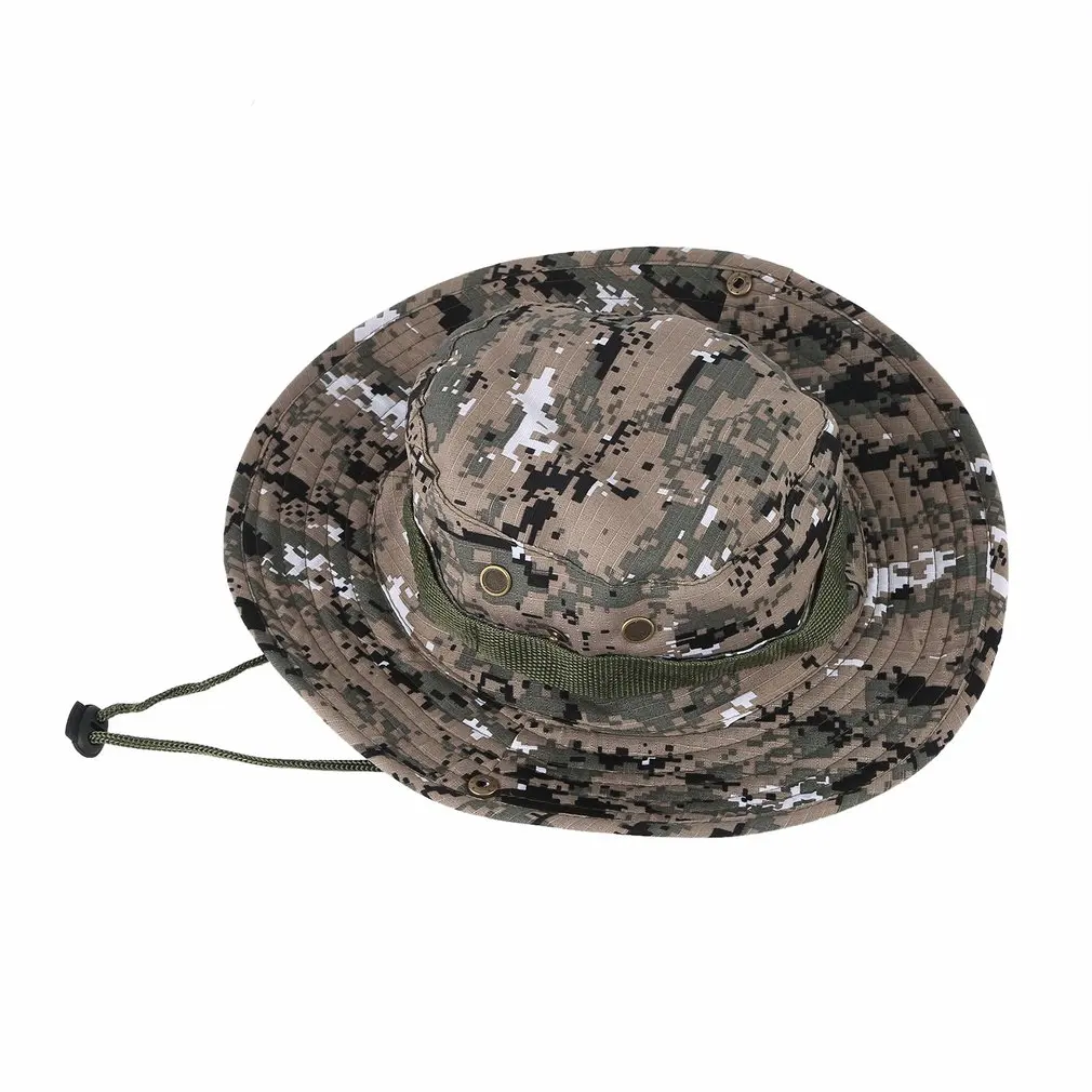 Панама унисекс для женщин и мужчин Gorra Boonie шляпа для рыбалки широкая Военная Кепка Солнцезащитная Повседневная Военная Кепка для дропшиппинг
