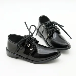 BJDчерная обувь в деловом стиле; Обувь на плоской подошве из синтетической кожи для мужчин ростом 70 см и высоким каблуком; DK DZ AOD DD Doll; Бесплатная доставка