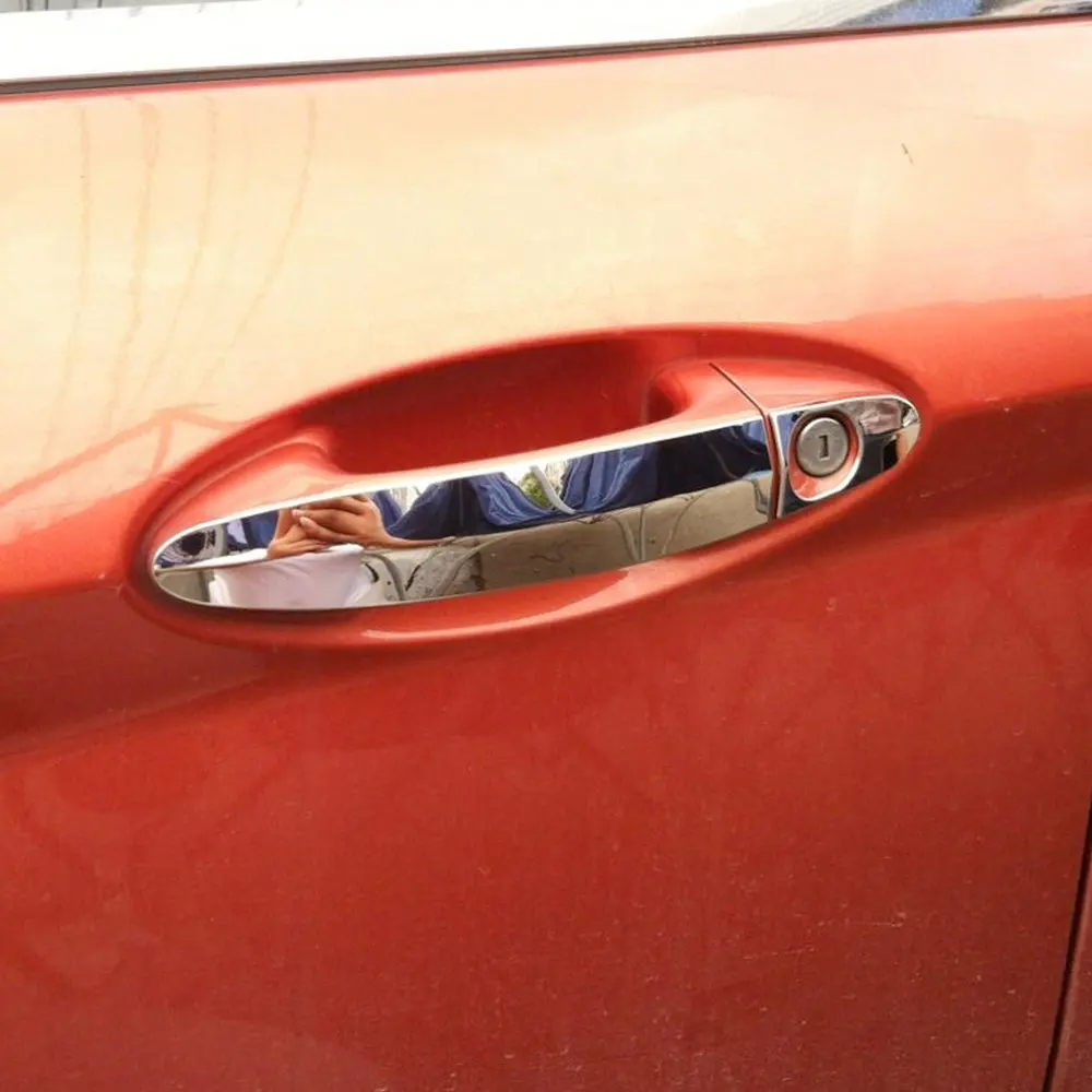 Крышка дверной ручки для Ford Ecosport 2013 2016 / Fiesta 2009 2014 облицовка из нержавеющей