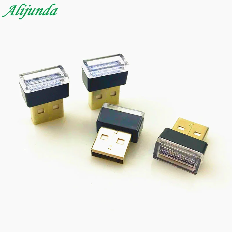 Светодиодный ночсветильник с питанием от USB лампа для салона автомобиля ножная