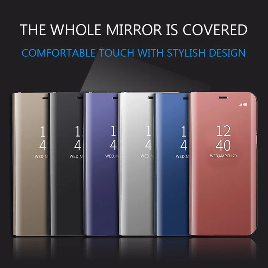 Jappinen Smart mi rror флип чехол для телефона Xiaomi 6 Note 3 8 SE Lite Про Макс x 2 PocoPhone F1 окошком